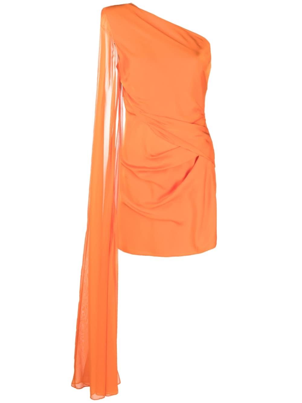 roland mouret dresses orange outer: silk - women