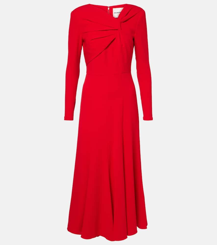 roland mouret gathered cady midi dress