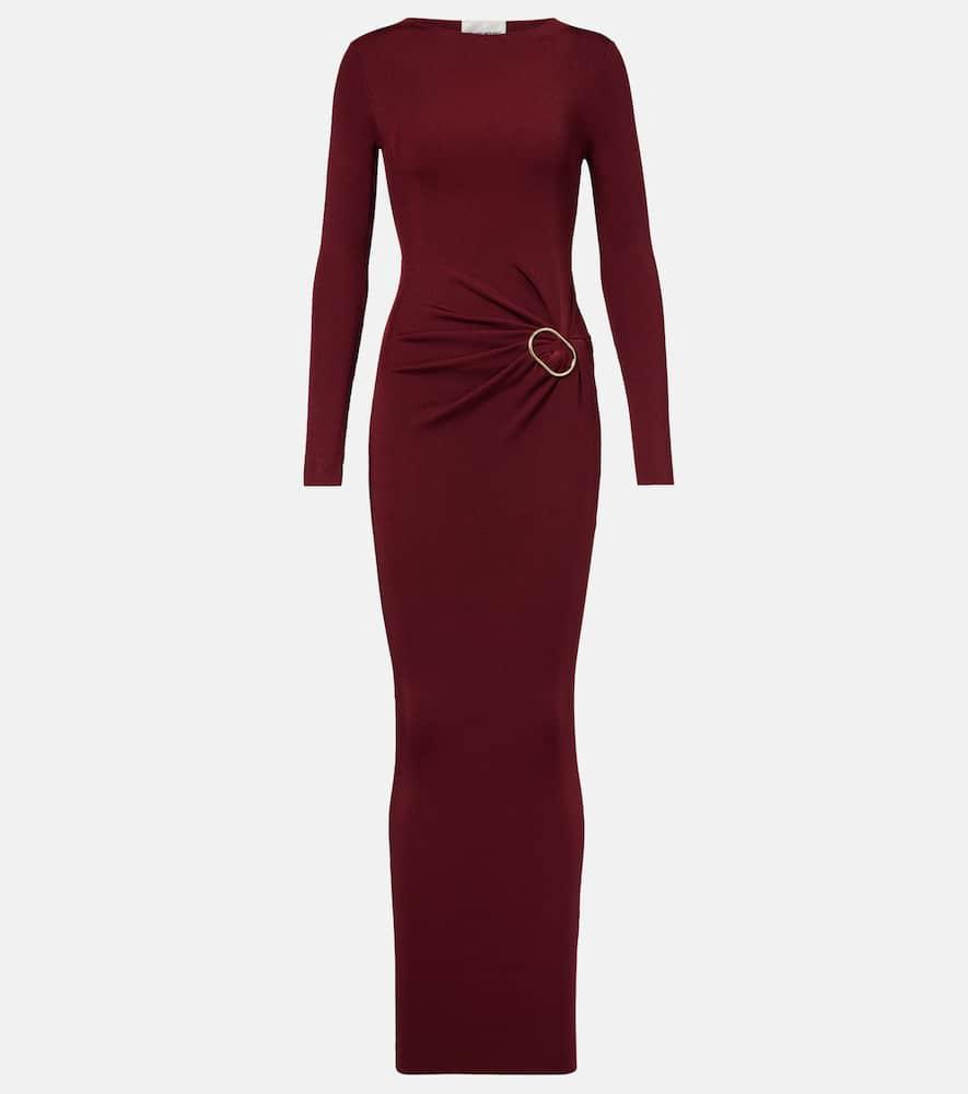 roland mouret gathered jersey maxi dress