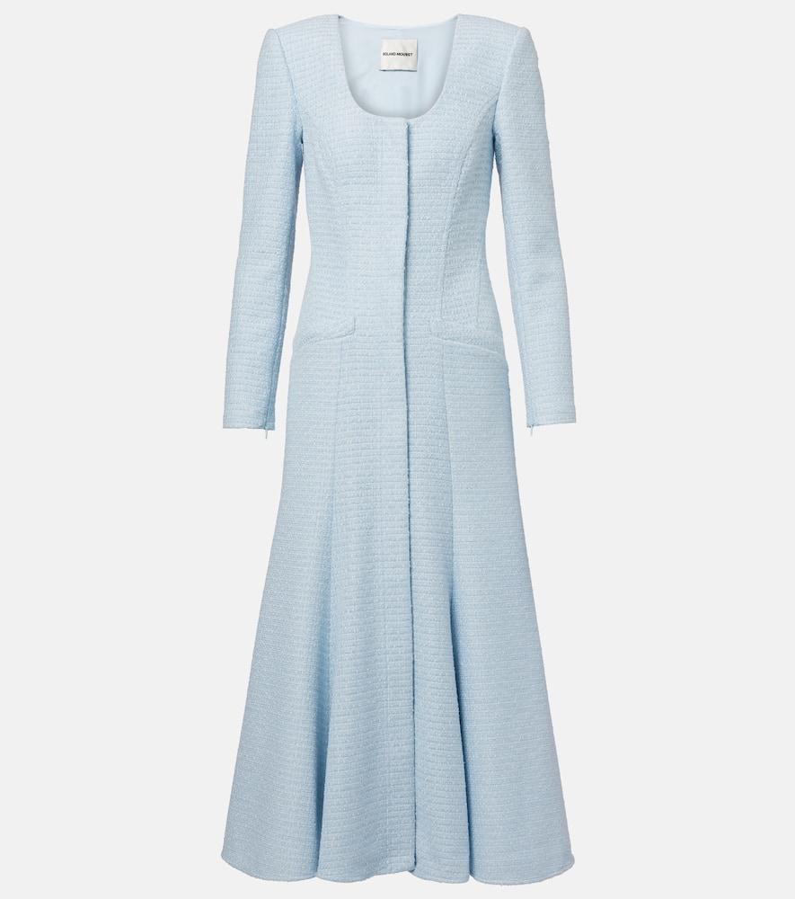 roland mouret jacquard midi dress