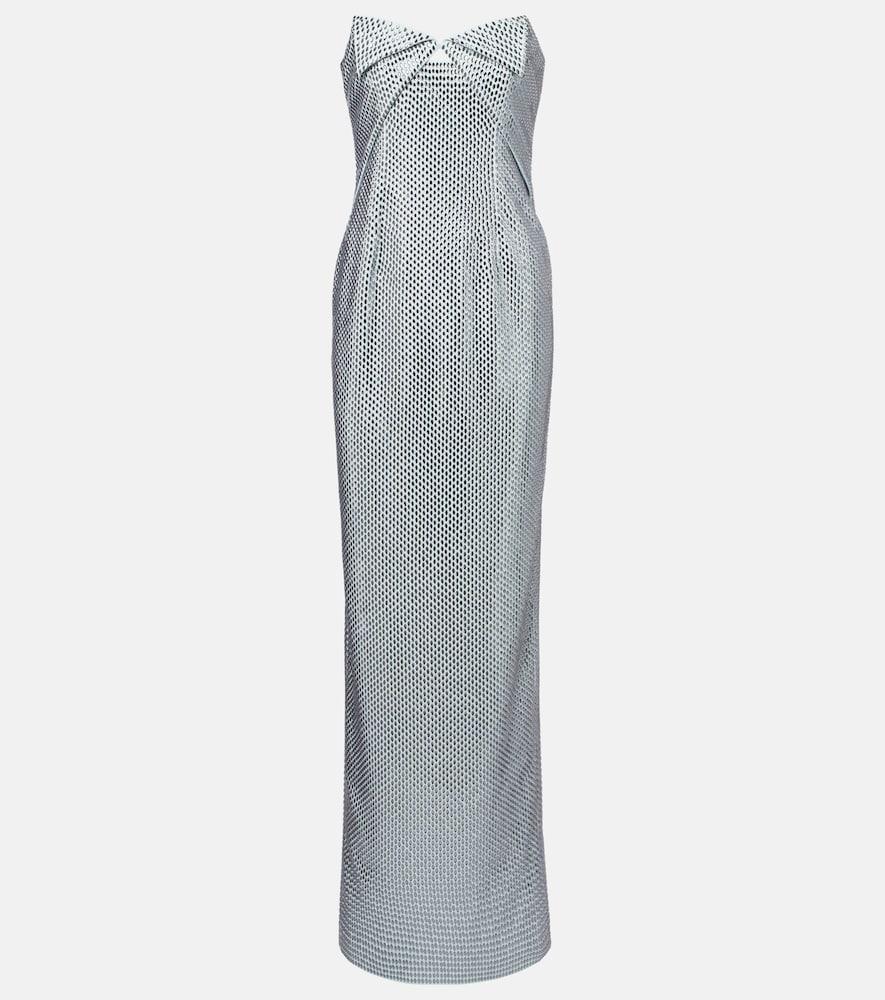 roland mouret origami diamanté corset gown