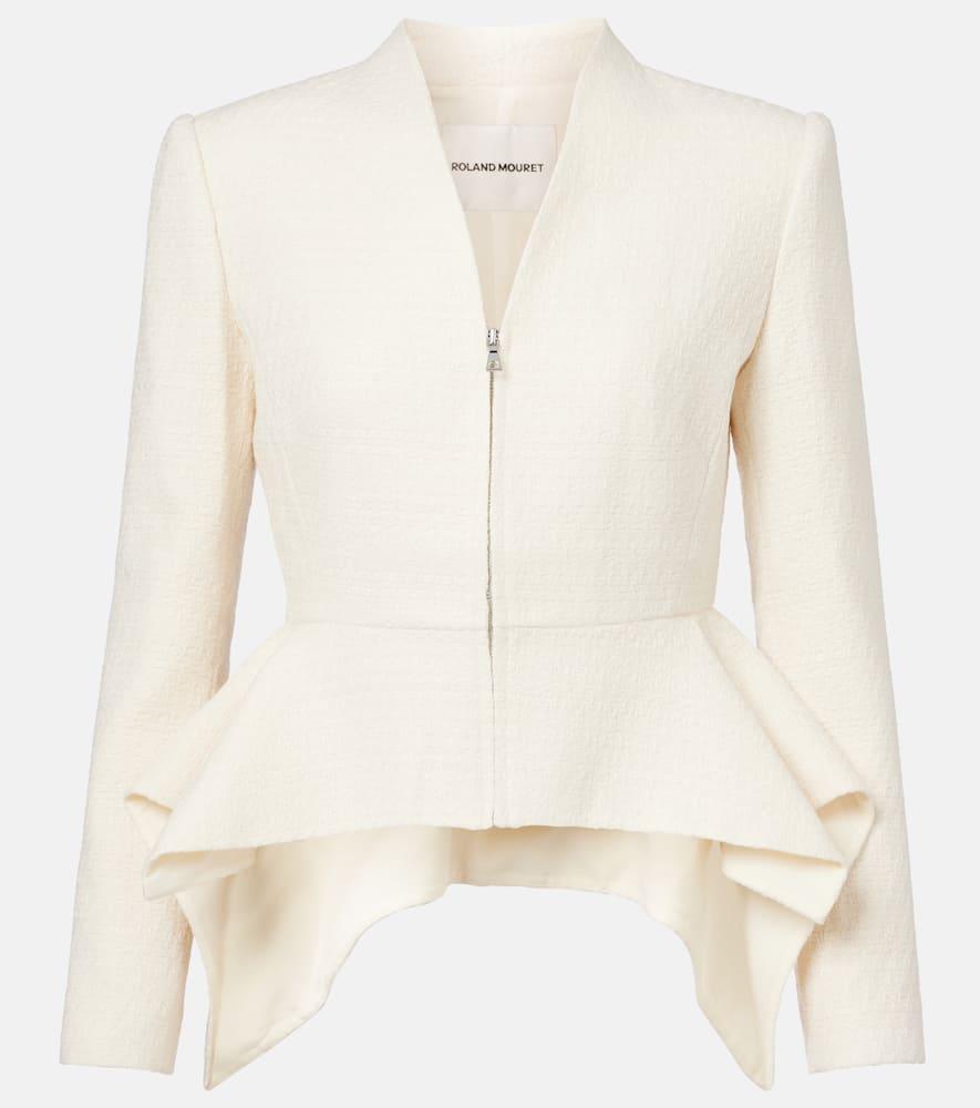 roland mouret peplum bouclé jacket