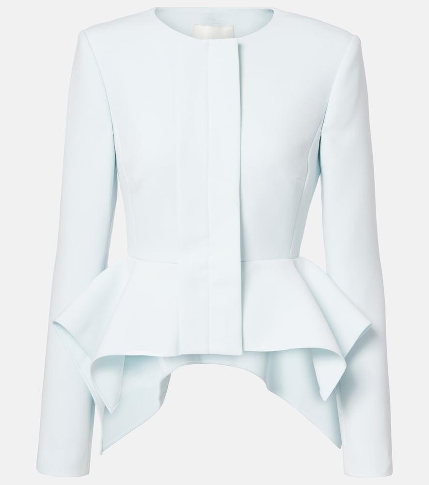 roland mouret peplum crêpe blazer