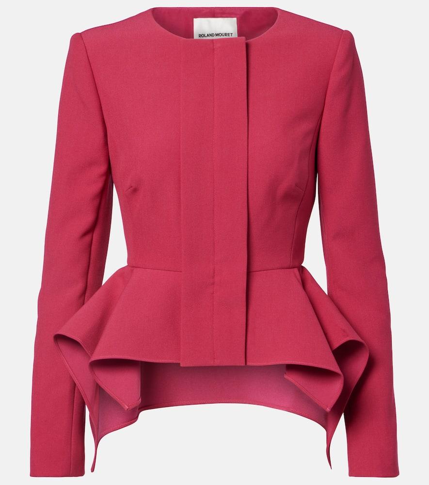 roland mouret peplum crêpe jacket