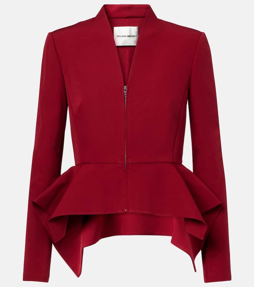 roland mouret peplum crêpe jacket