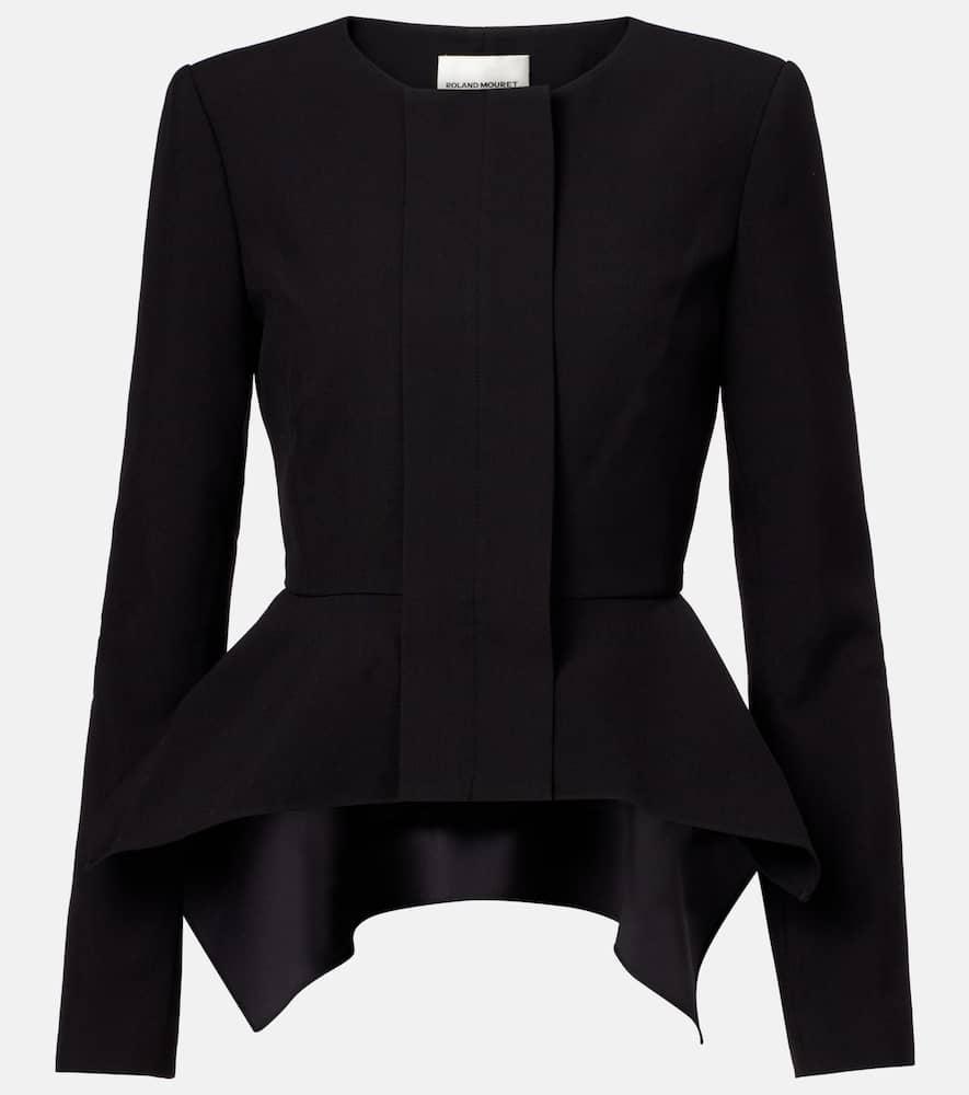 roland mouret peplum crêpe jacket