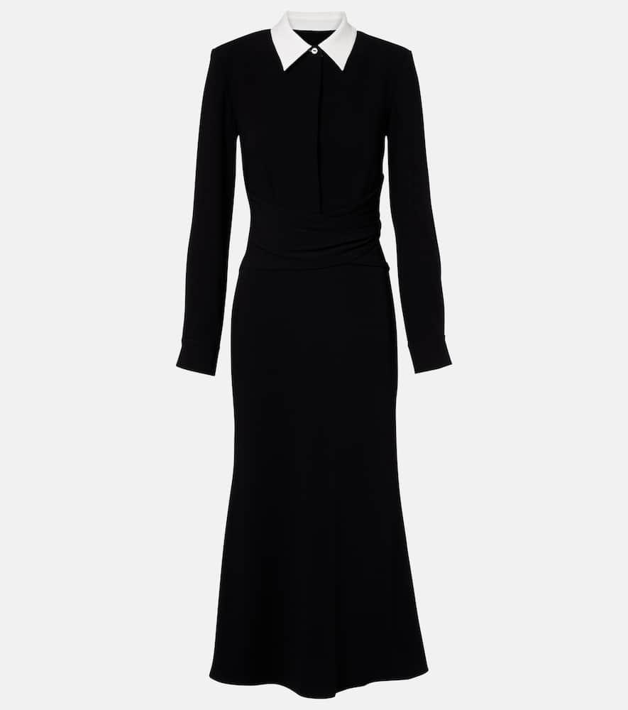 roland mouret satin crêpe midi dress