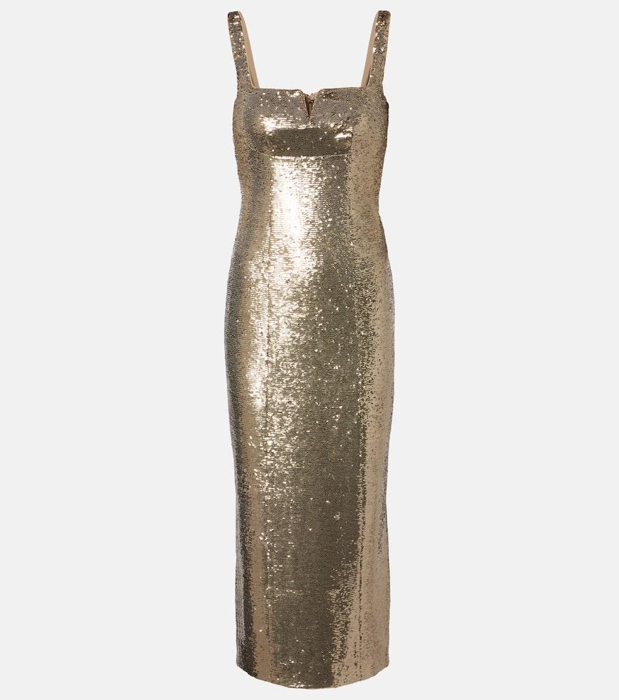 roland mouret sequined midi dress