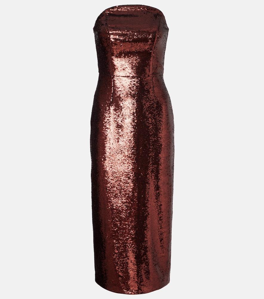 roland mouret sequined midi dress