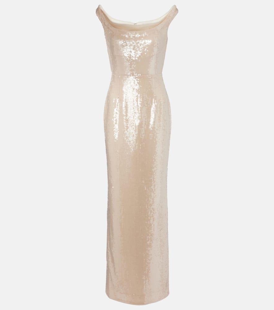 roland mouret sequined off