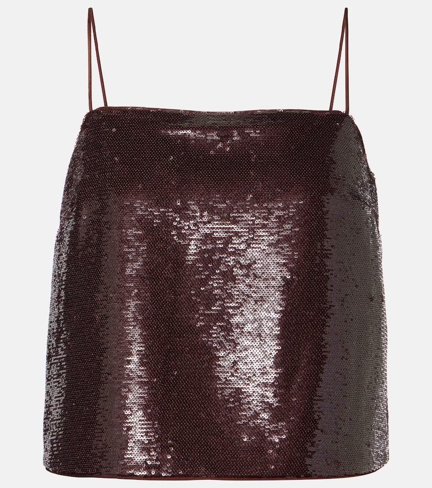 roland mouret sequined top