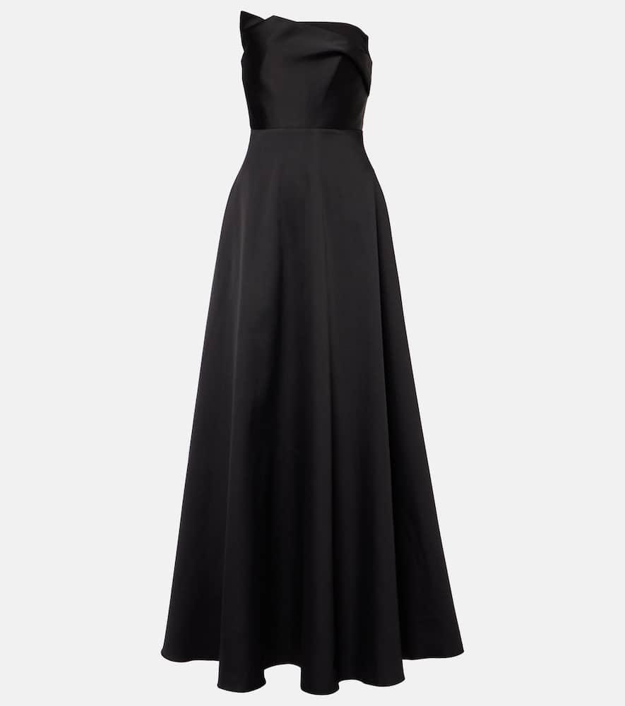 roland mouret strapless taffeta gown