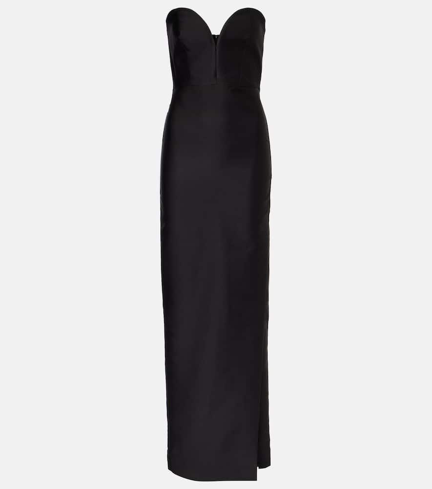 roland mouret strapless taffeta gown