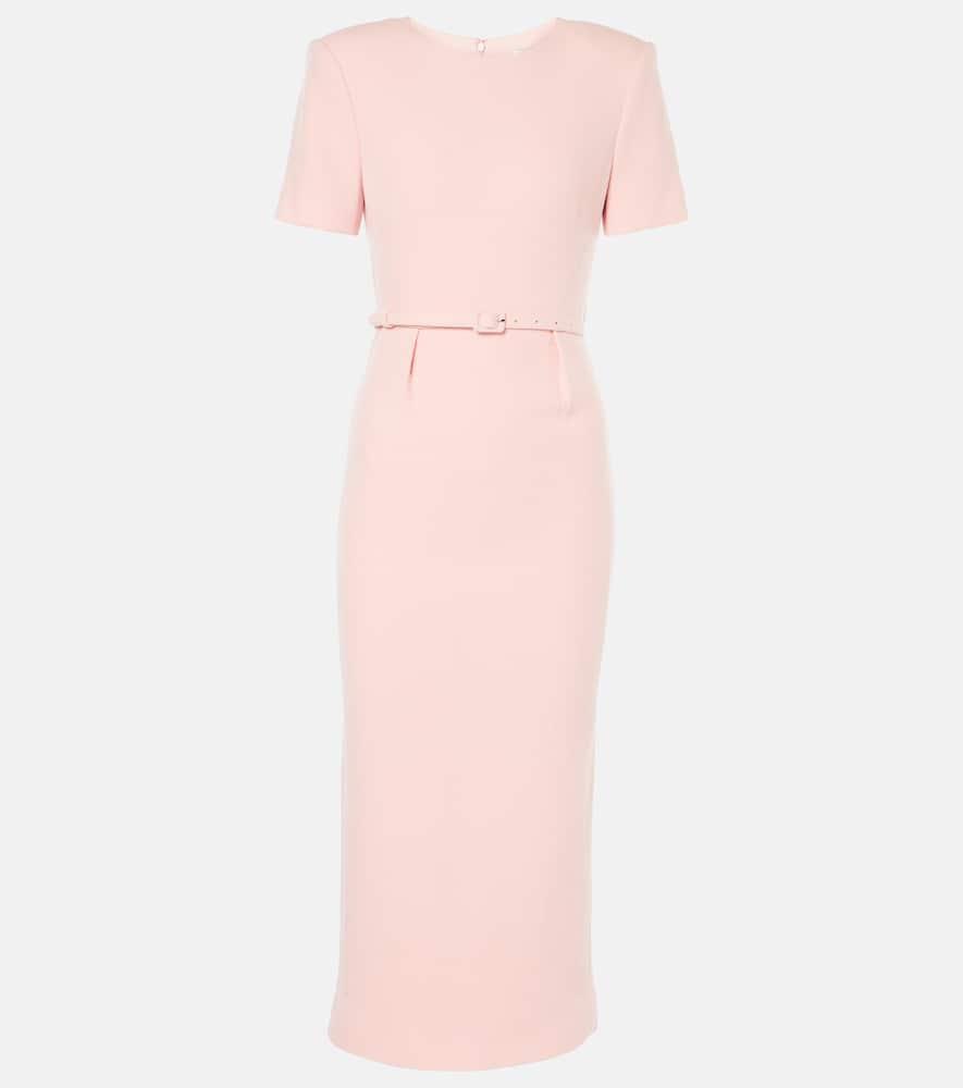 roland mouret wool crêpe midi dress