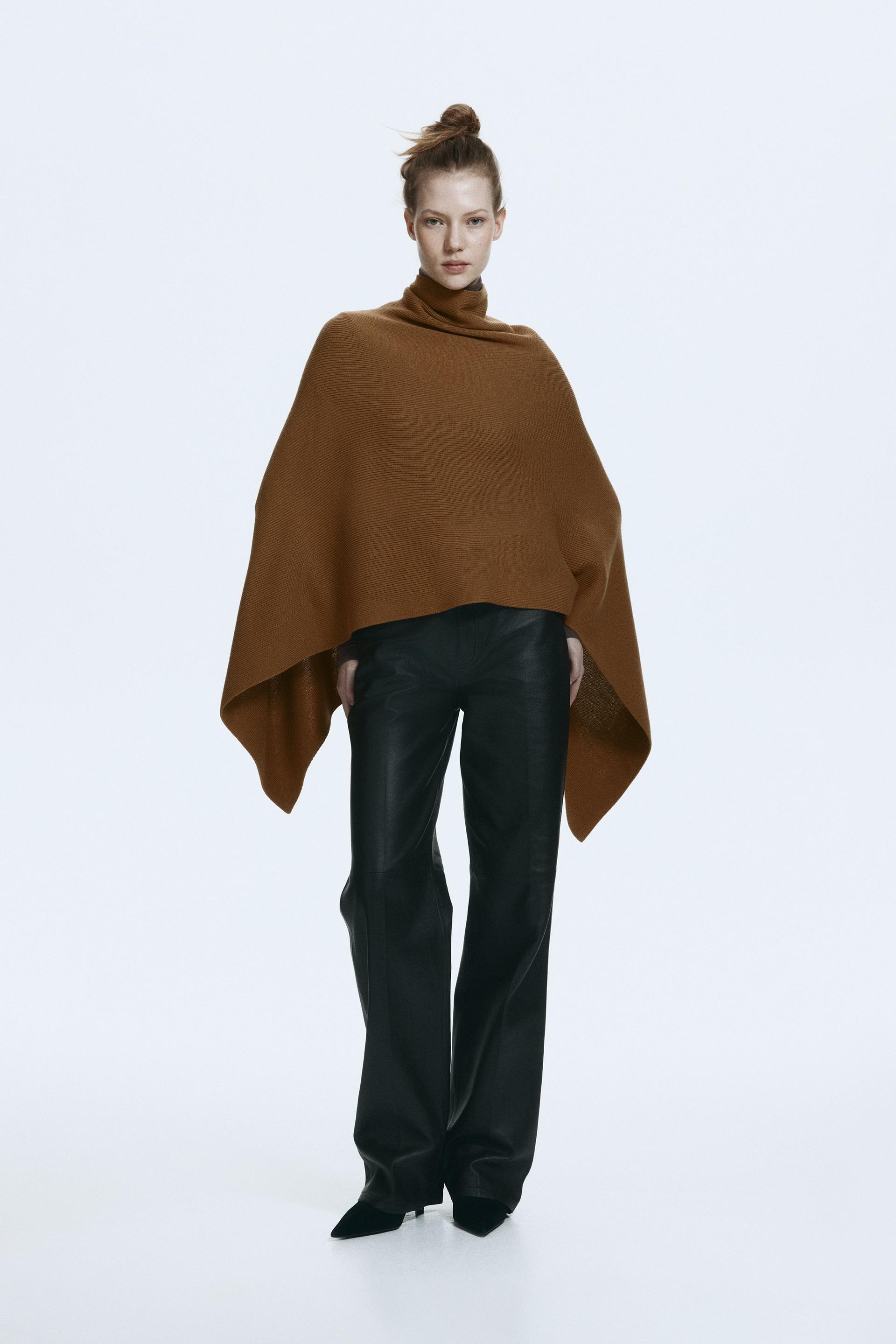 roll-neck cape