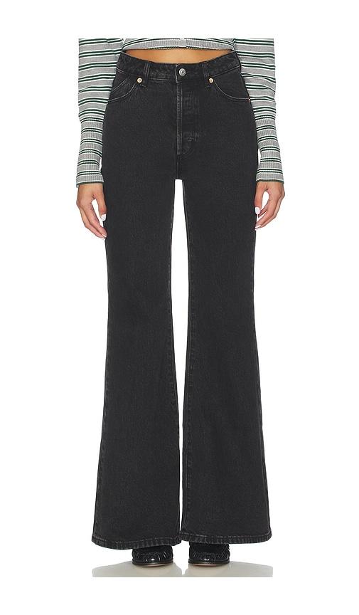 rolla's eastcoast flare jeans in black.