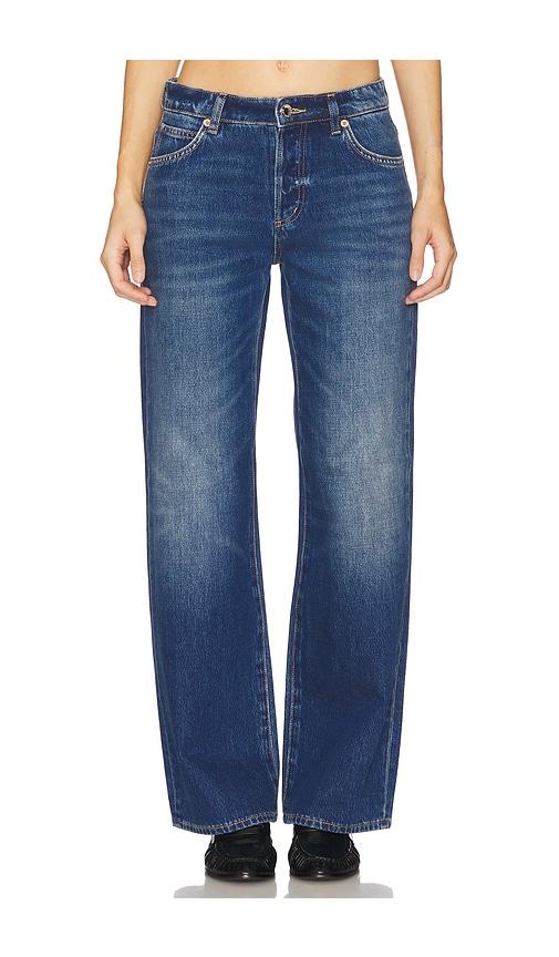 rolla's kate baggy jeans in blue.