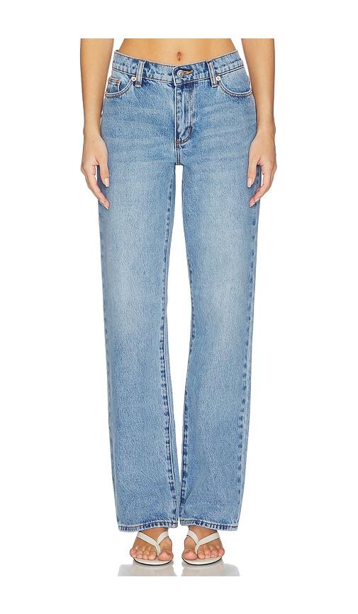 rolla's meg straight jeans in blue.