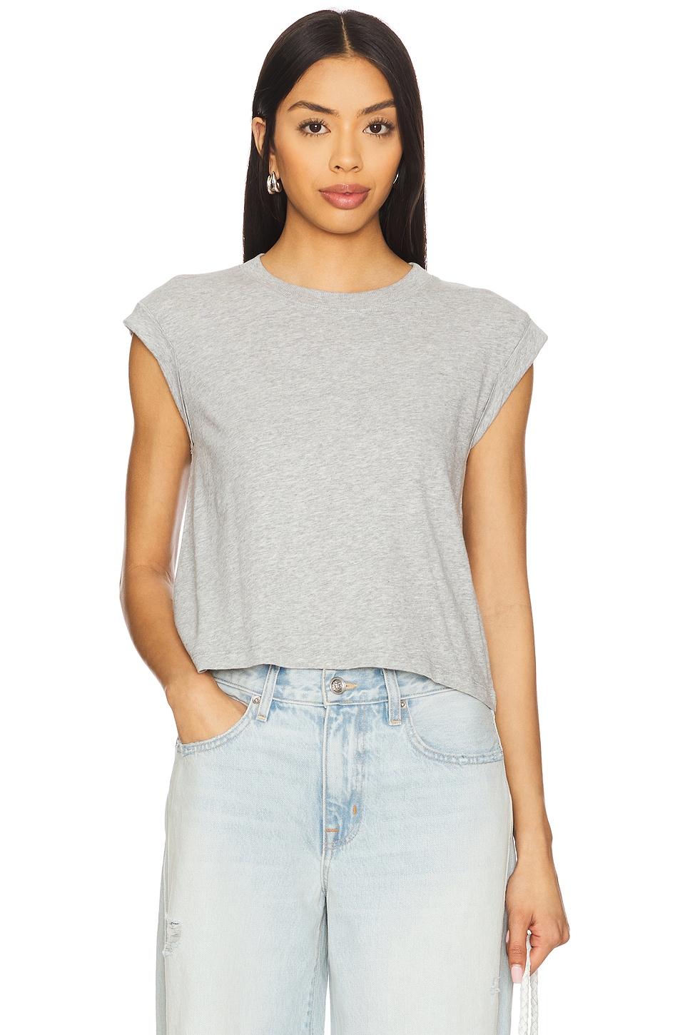 rolled cuff boxy tee