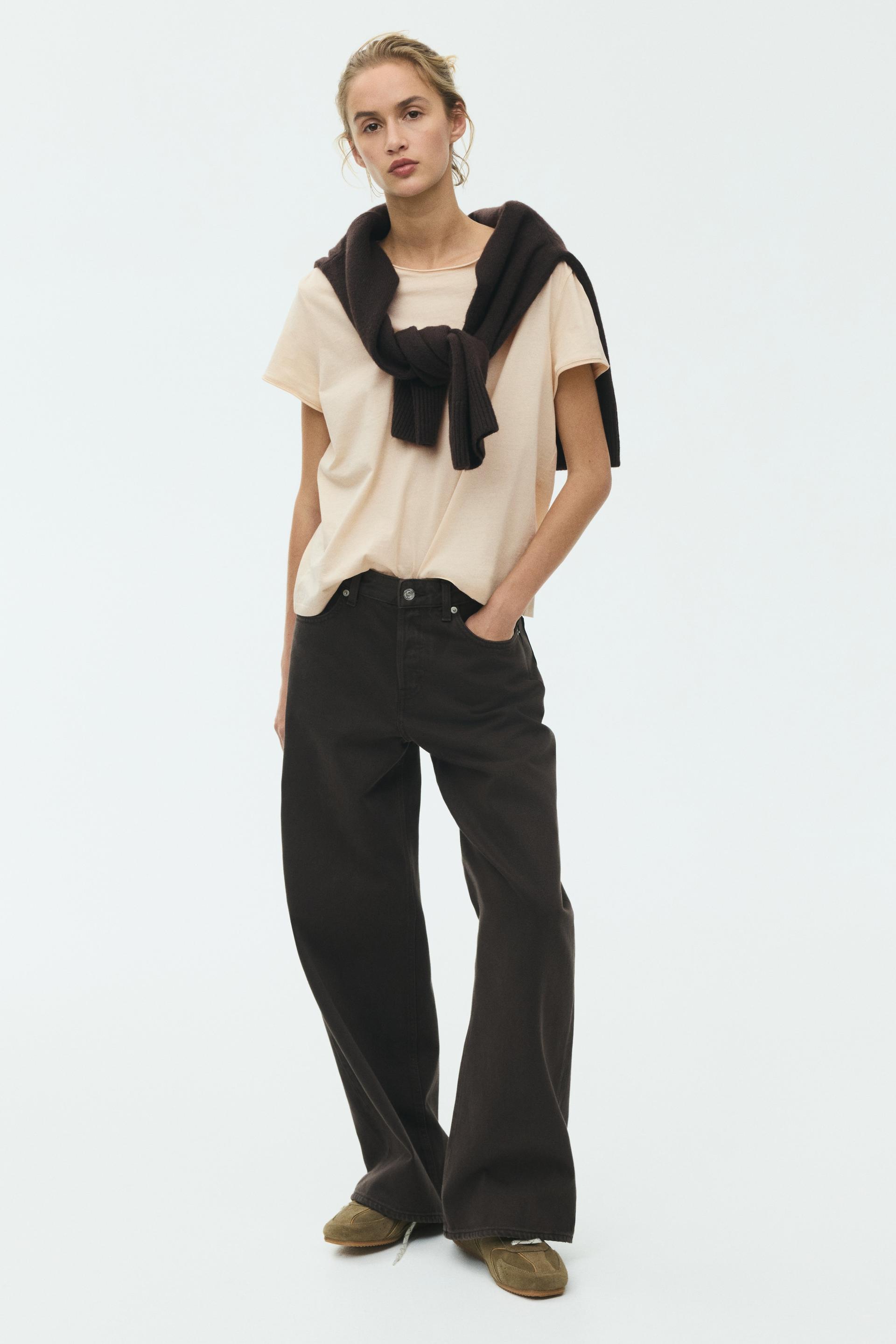 rolled-edge t-shirt