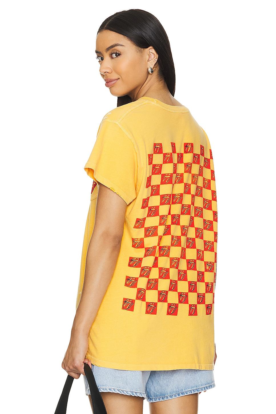 rolling stones tee in yellow