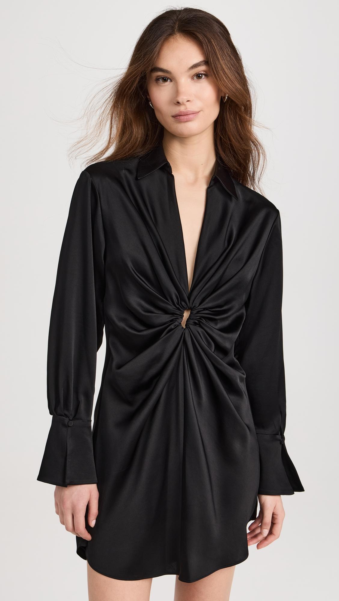 roma long sleeve mini dress