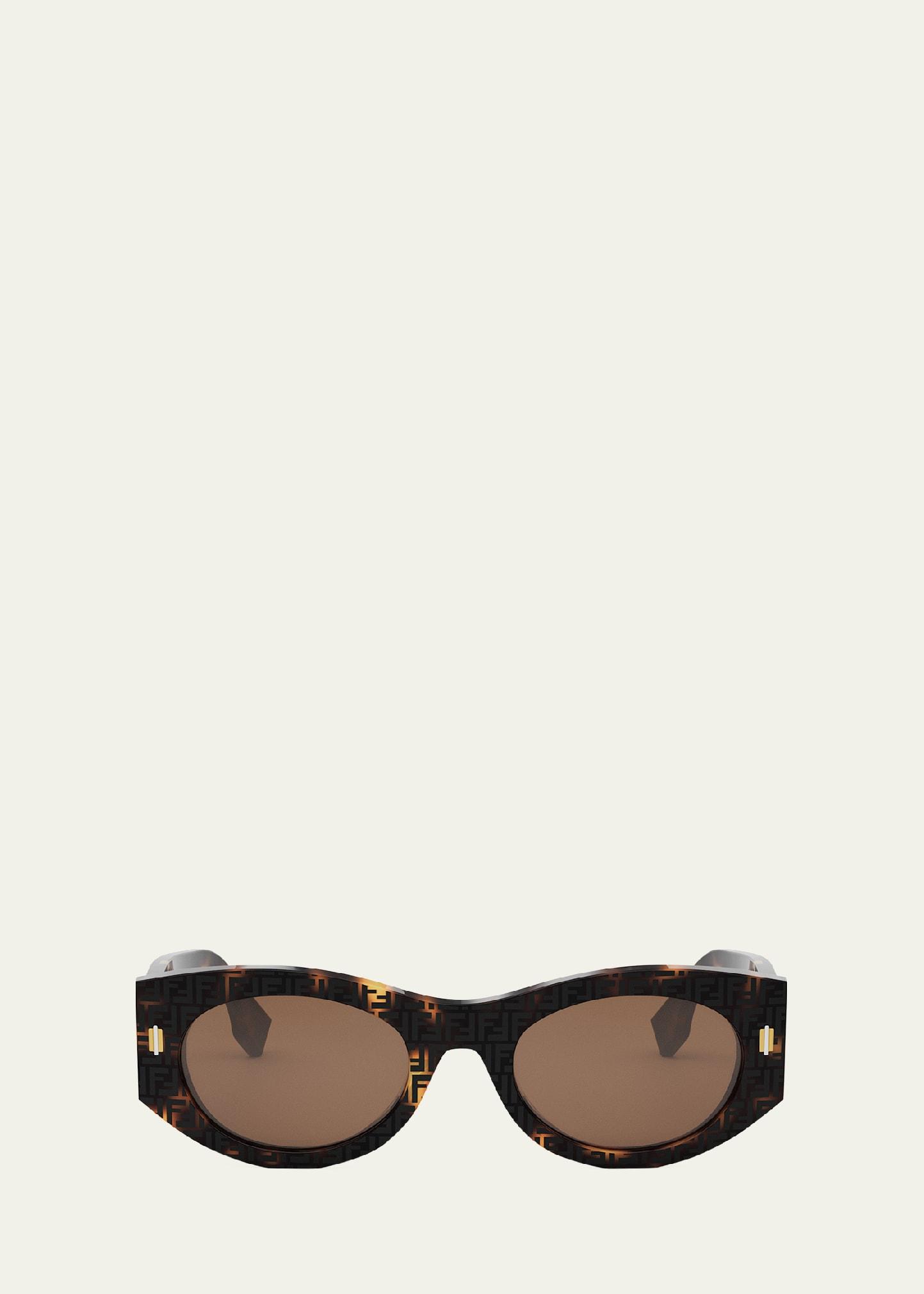 roma oval acetate sunglasses