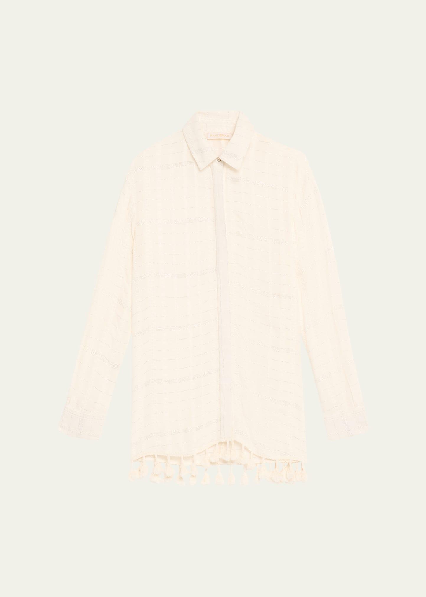 roman tassel-trim tunic