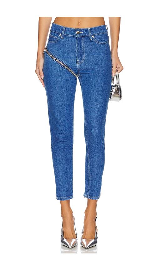 romeo hunte zip off denim jean in denim-medium.