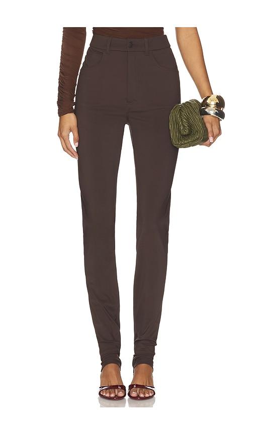 ronny kobo berit pant in brown.