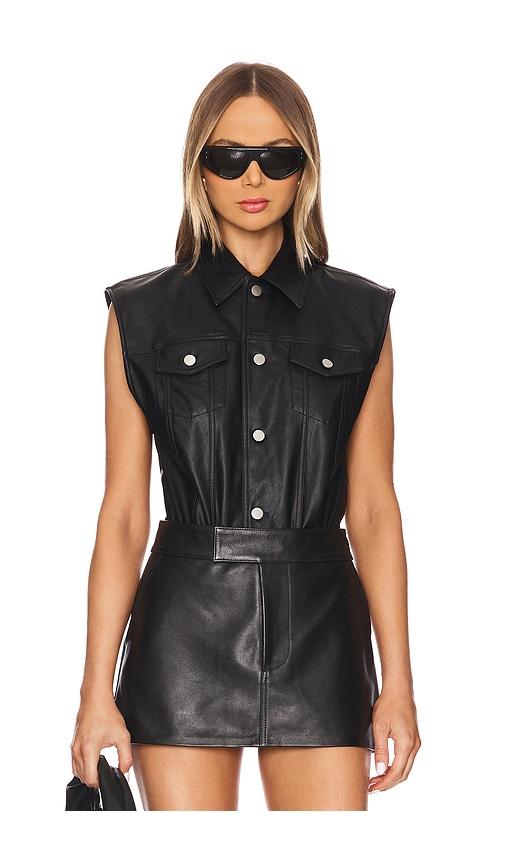 ronny kobo carlyle bodysuit in black.