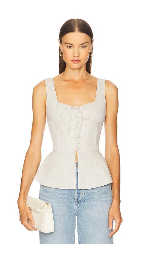 ronny kobo catalan top in neutral.