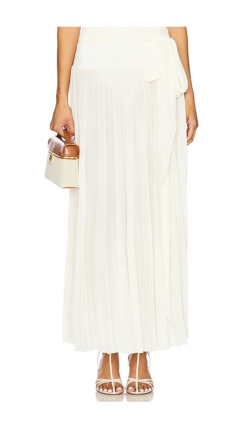 ronny kobo ines skirt in cream.