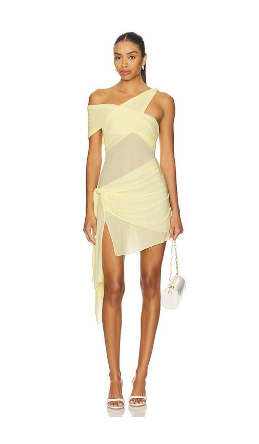 ronny kobo izel dress in yellow.