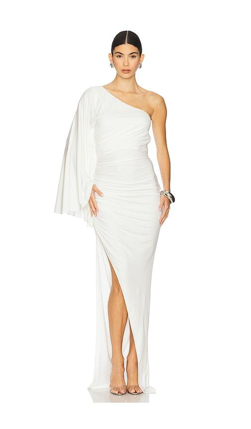 ronny kobo kallista dress in white.