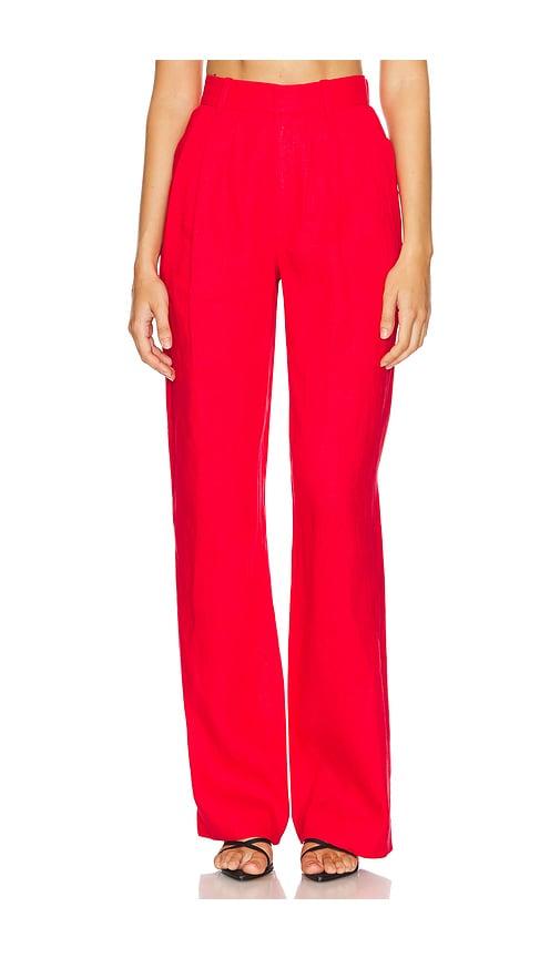 ronny kobo krew pant in red.