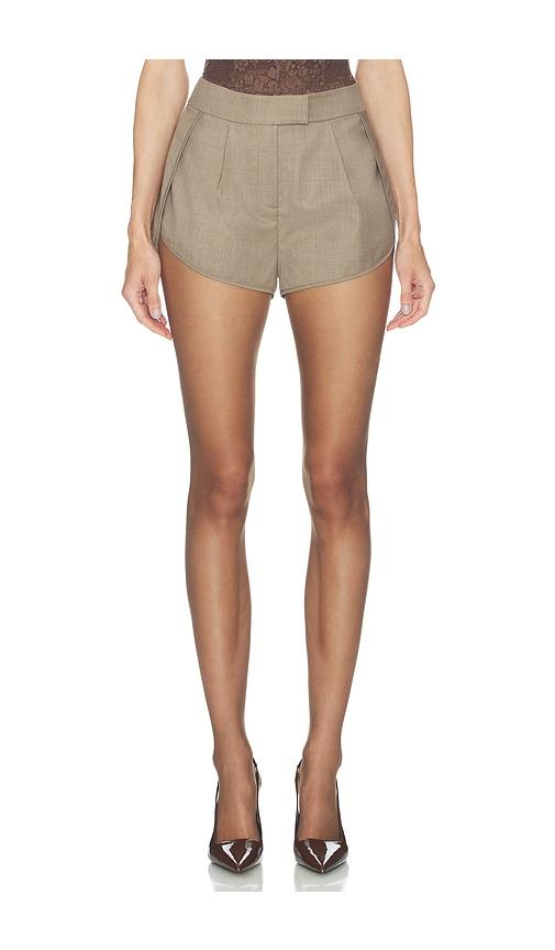 ronny kobo liam short in taupe.