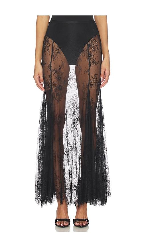 ronny kobo liesel skirt in black.