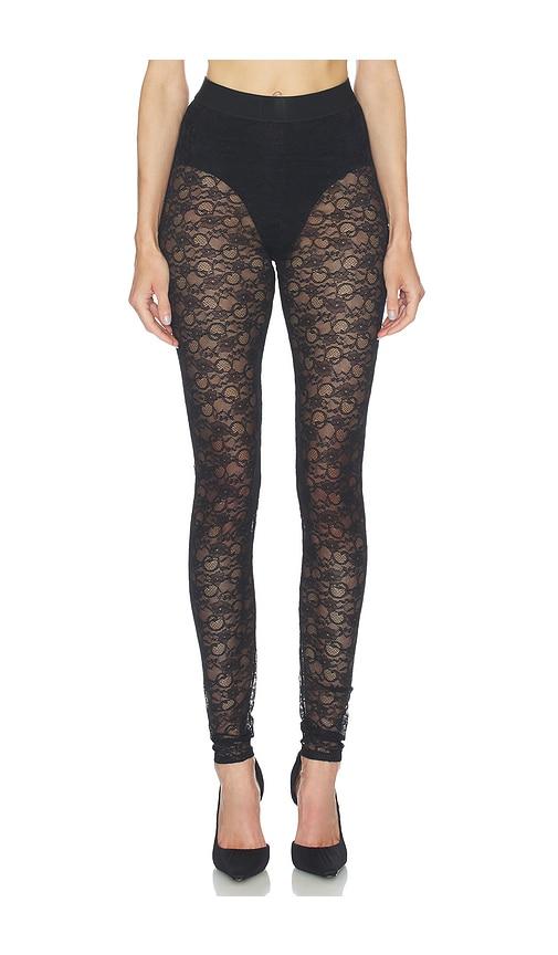 ronny kobo lori leggings in black.