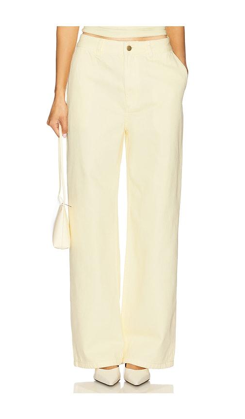 ronny kobo matteo pant in yellow.