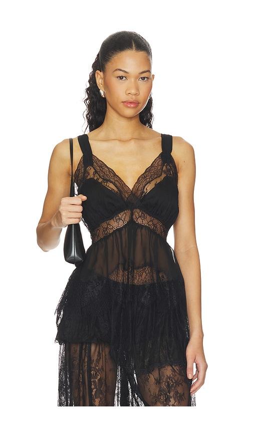 ronny kobo melody top in black.