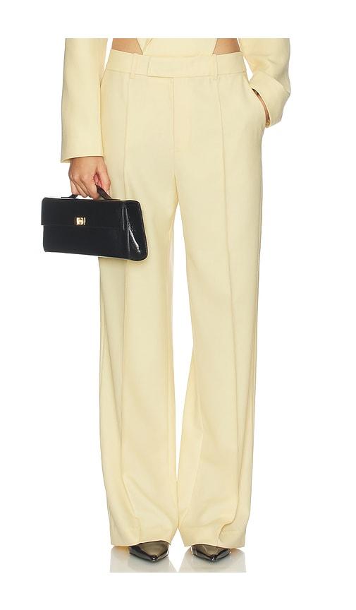 ronny kobo rowley pant in lemon.