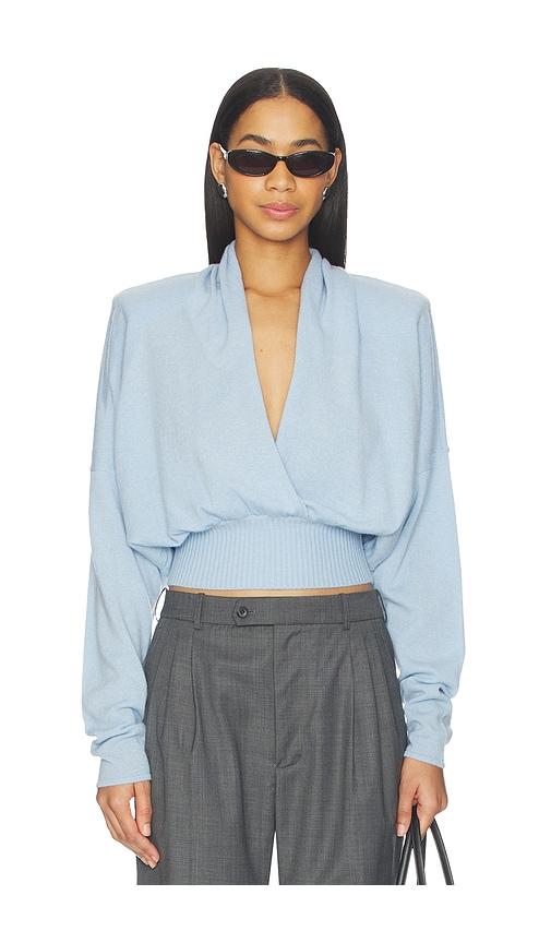 ronny kobo solange sweater in blue.