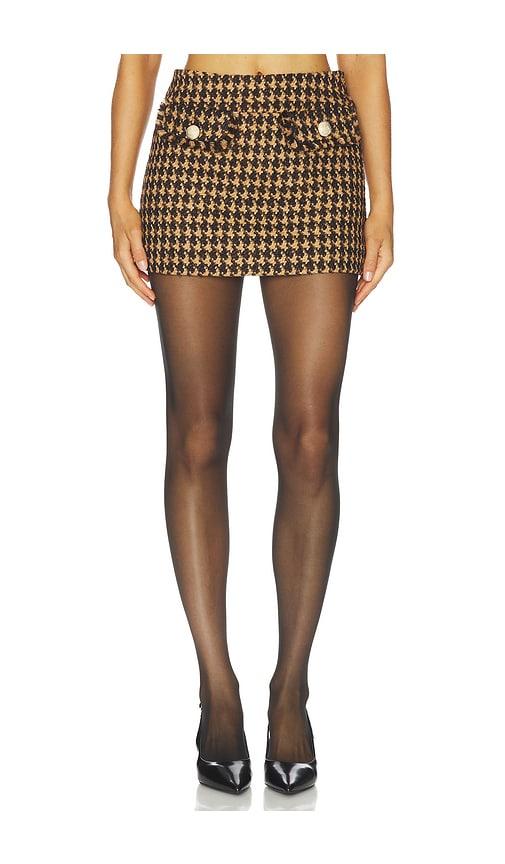 ronny kobo ultan skirt in brown.