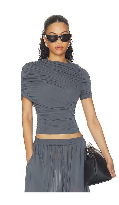 ronny kobo vega top in charcoal.