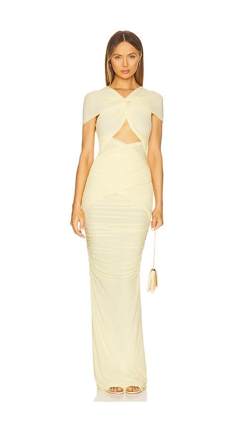 ronny kobo x revolve nasha dress in yellow. - size m (also in xs, s)