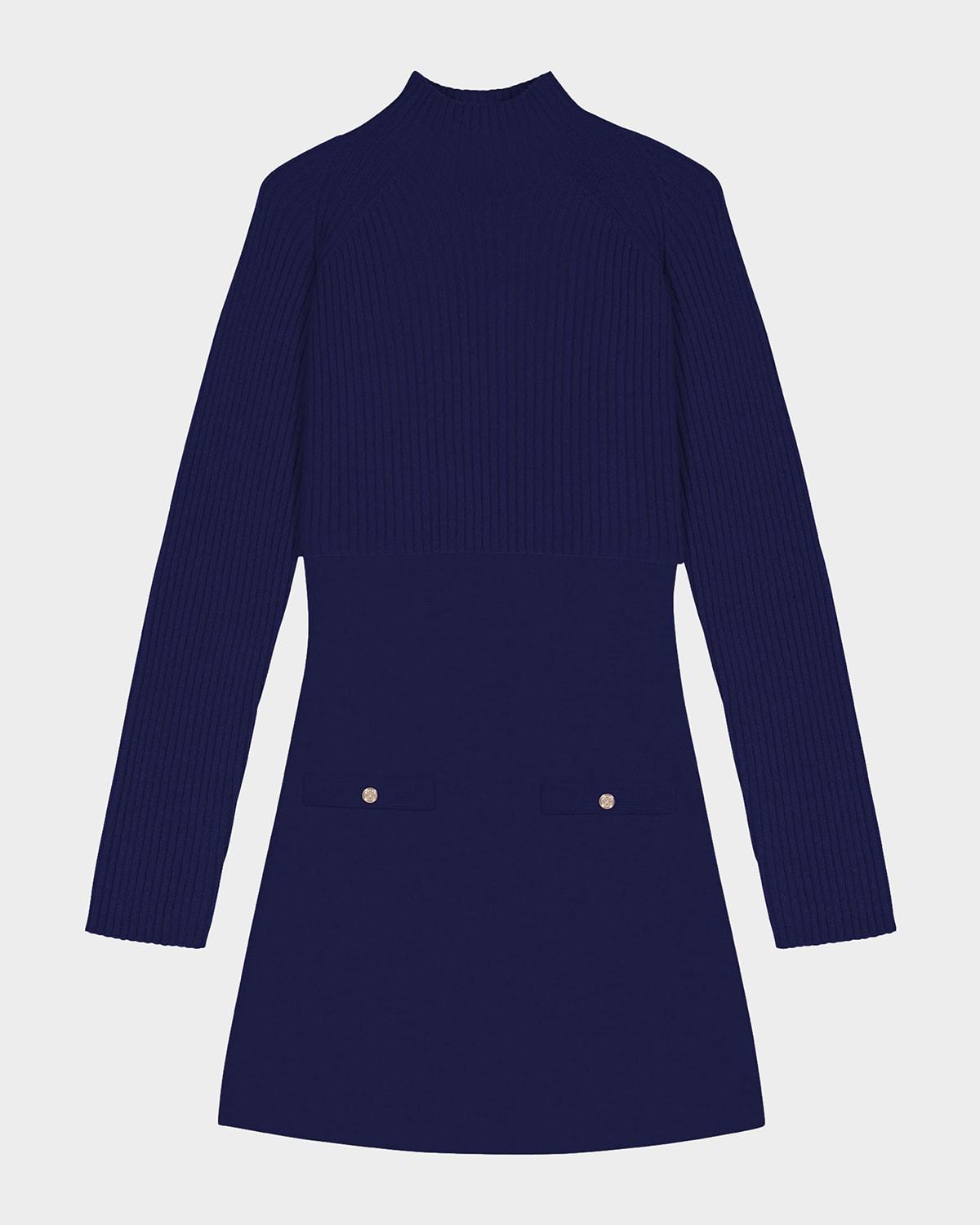 roquette two-in-one knit dress