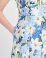 rori tiered floral-print mikado gown