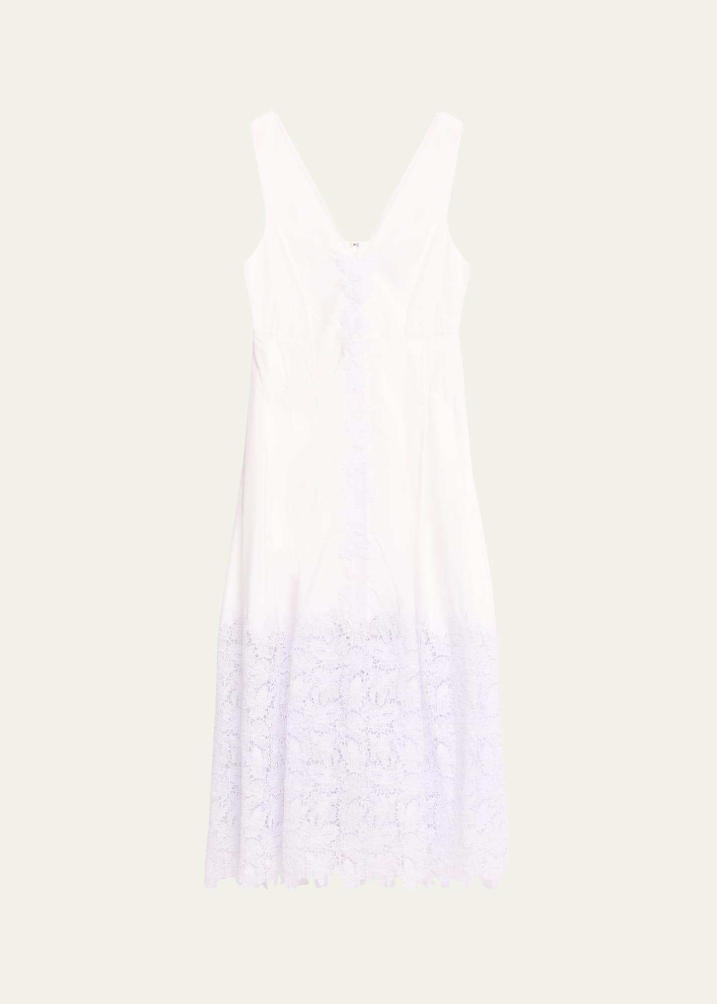 rosa guipure lace midi dress