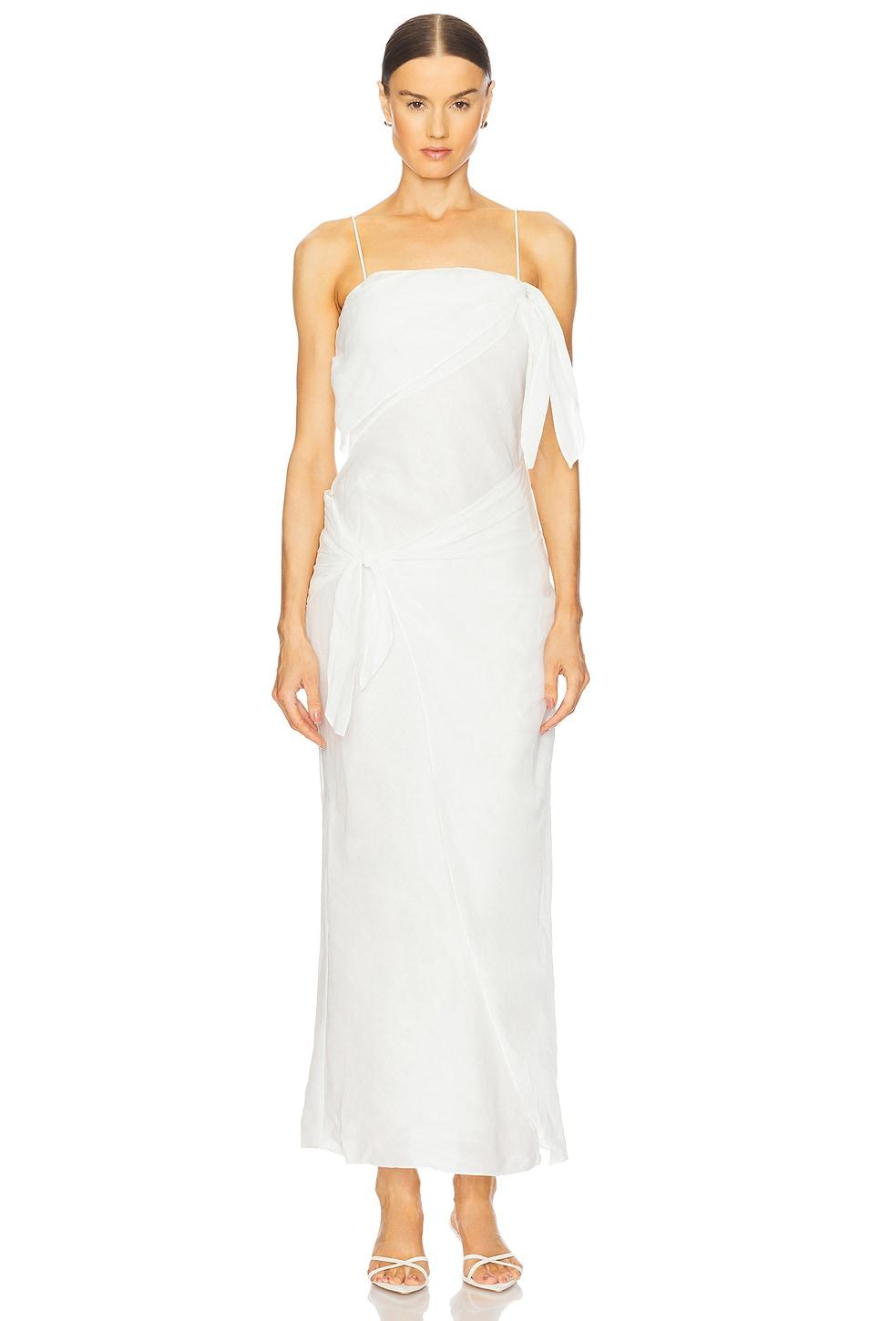 rosalia wrap midi dress